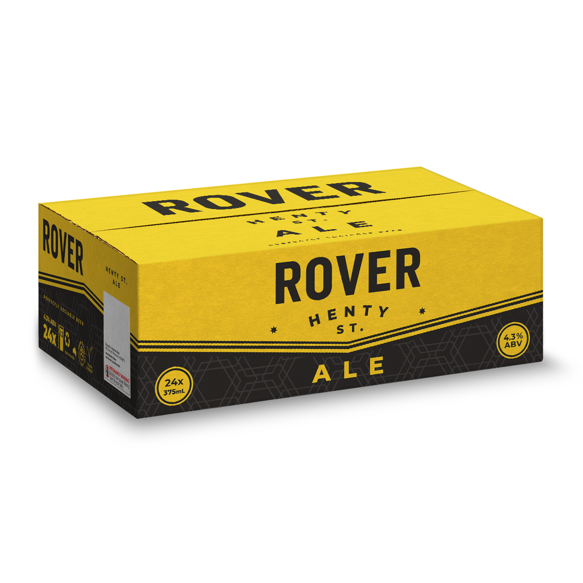 Rover Henty St Ale 24 pack case 375ml craft beer cans Australia easy drinking lager beer carton