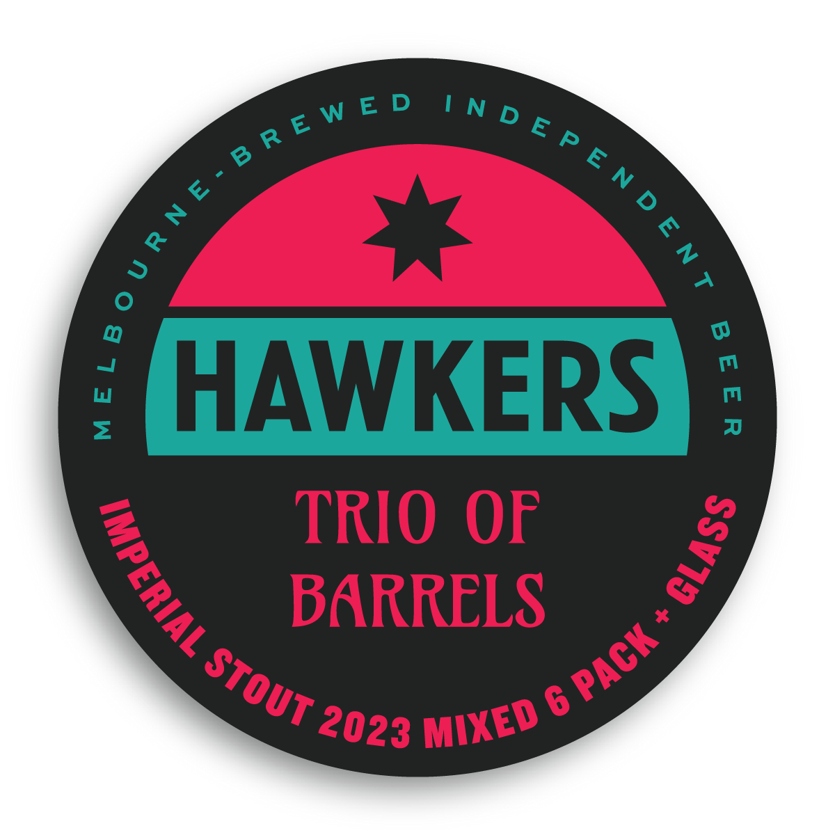 Trio of Barrels Imperial Stout Set (2023) - Mixed Pack with Glass