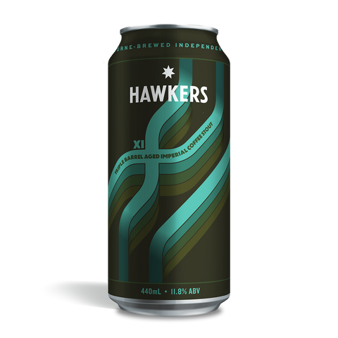 Hawkers Triple Barrel Aged Imperial Coffee Stout 2026 440ml Can Dark Beer Stout Australia
