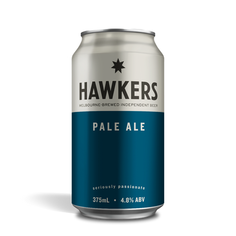 Hawkers Pale Ale 375ml craft beer can Australia balanced citrus malt hop profile beer