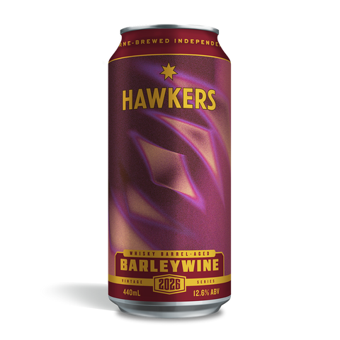 Hawkers Whisky Barrel Aged Barleywine 2026 440ml Can Barrel Aged Beer Australia