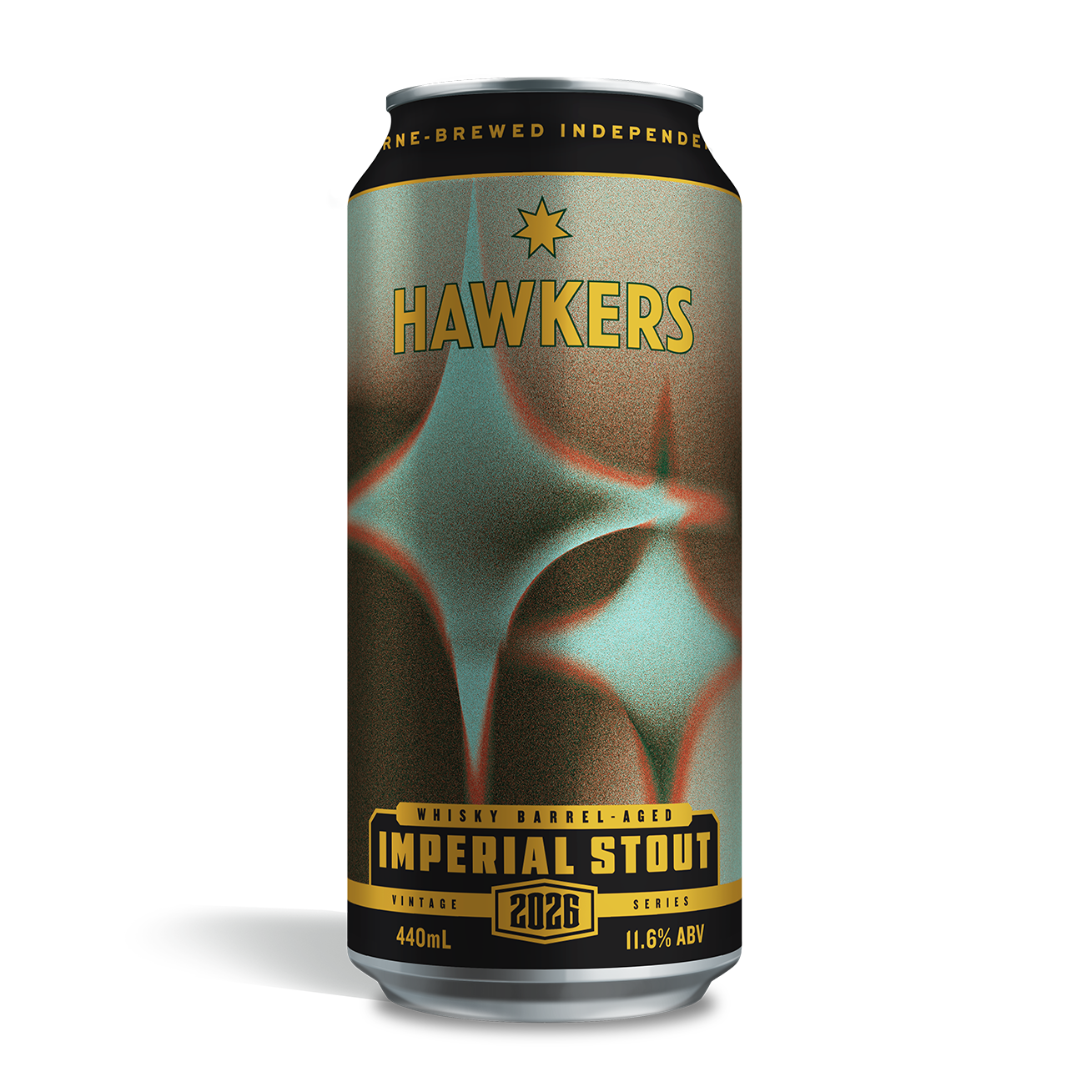 Hawkers Whisky Barrel Aged Imperial Stout 2026 440ml Can Dark Beer Stout Australia