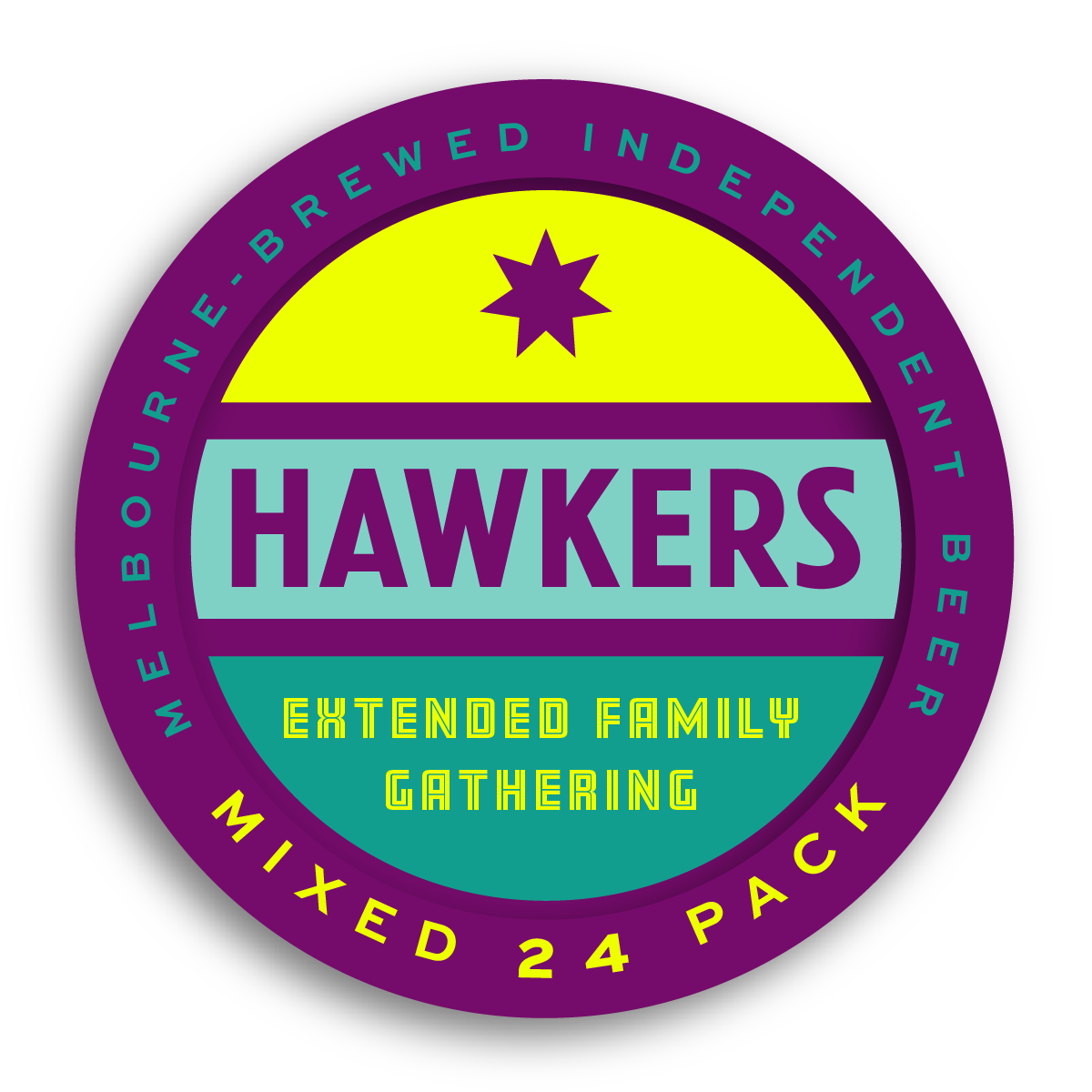 Extended Family Gathering 24 pack Hawkers beer mixed core range and limited craft beers