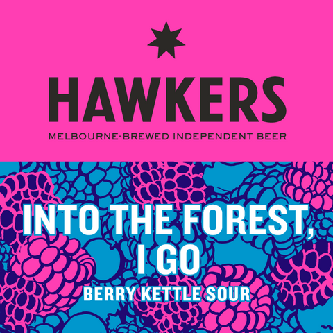 Hawkers Into the Forest I Go keg berry kettle sour craft beer keg tart fruity sour beer for events