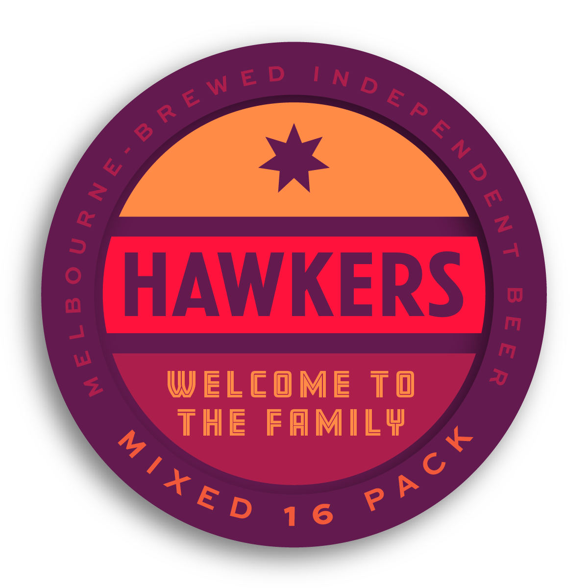 Welcome to the Family mixed 16 pack Hawkers beer full core range selection IPA lager stout pale ale