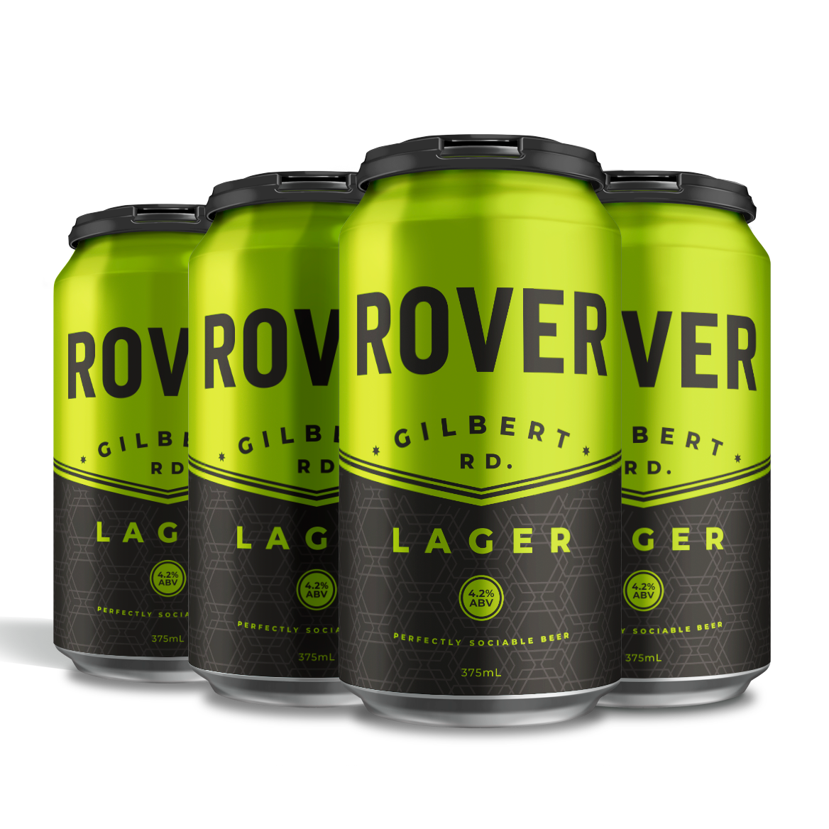 Hawkers Gilbert Road Lager 6 pack 375ml craft beer cans Australia crisp clean refreshing lager beer pack