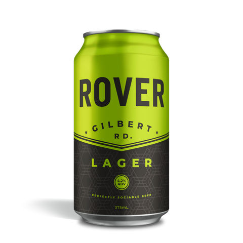 Hawkers Gilbert Road Lager 375ml craft beer can Australia crisp clean refreshing lager brewed in Melbourne