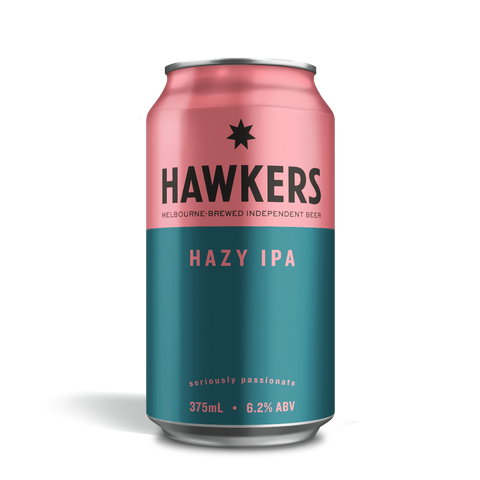 Hawkers Hazy IPA 375ml beer can Australia juicy tropical fruit hazy India Pale Ale craft beer