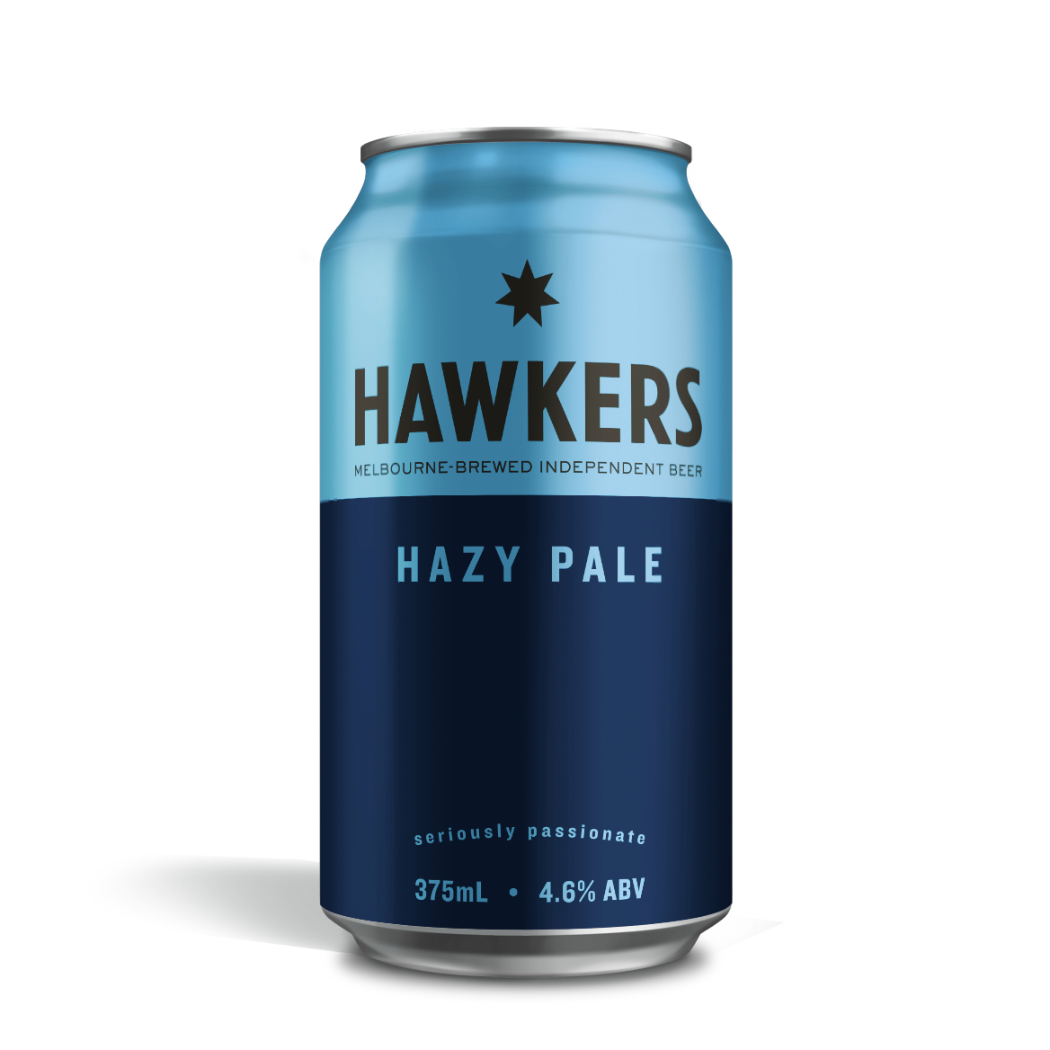 Hawkers Hazy Pale 375ml craft beer can Australia juicy tropical fruit hazy pale ale with soft hop character