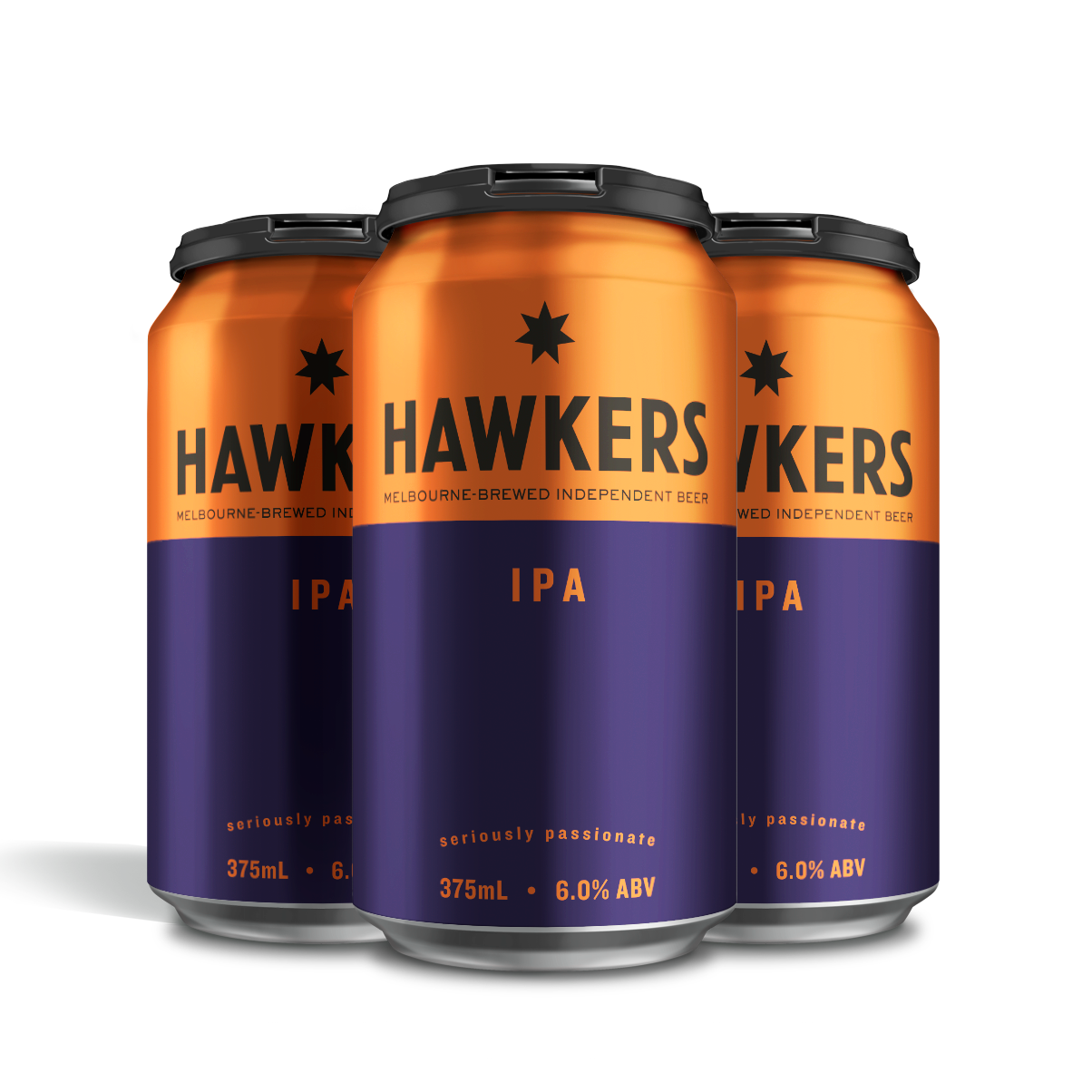 Hawkers IPA 4 pack craft beer cans India Pale Ale Australia Melbourne brewed hop forward beer pack