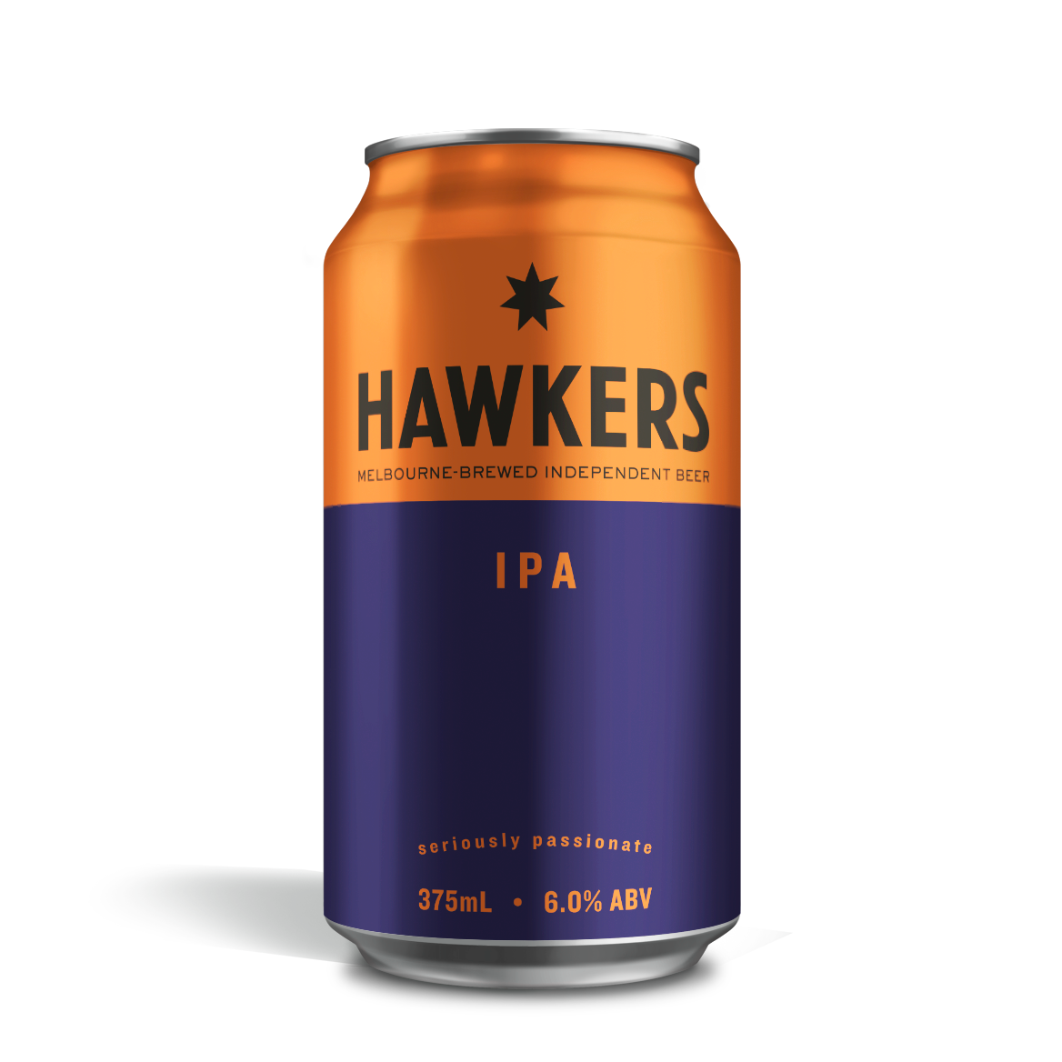 Hawkers IPA craft beer can brewed in Melbourne Australia India Pale Ale hop forward citrus tropical flavour