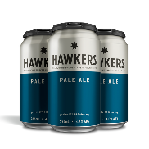 Hawkers Pale Ale 4 pack 375ml craft beer cans Australia balanced citrus malt hop beer pack