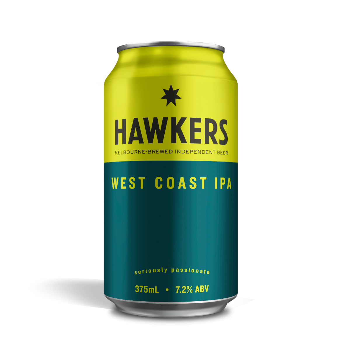 Hawkers West Coast IPA 375ml craft beer can Australia crisp bitter pine citrus IPA style
