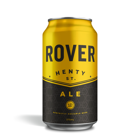 Rover Henty St 375ml ale craft beer can Australia easy drinking Australian lager